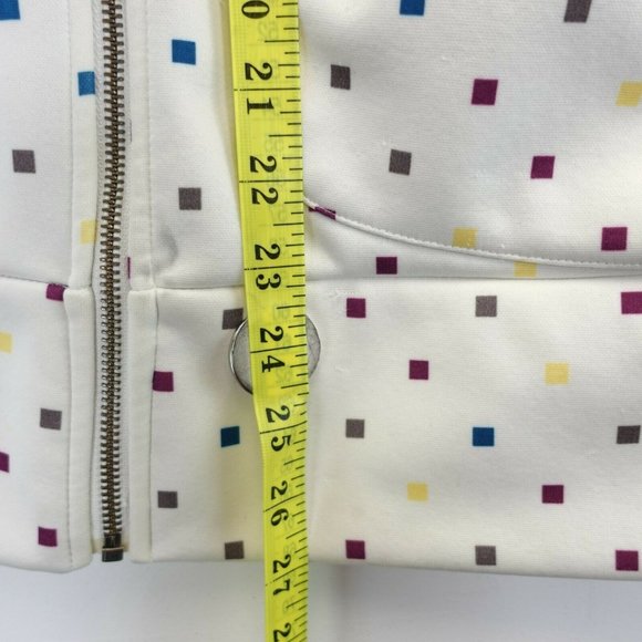 BURTON Women's White Coat Jacket LARGE Mock Neck Full Zip Long Sleeve Dry Ride - Picture 6 of 13